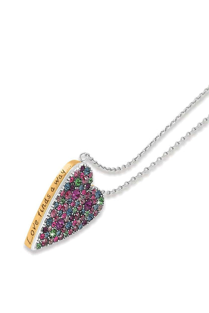 Love Messages Love Finds A Way Reversible Necklace BJEWELRY Brighton Collectables 