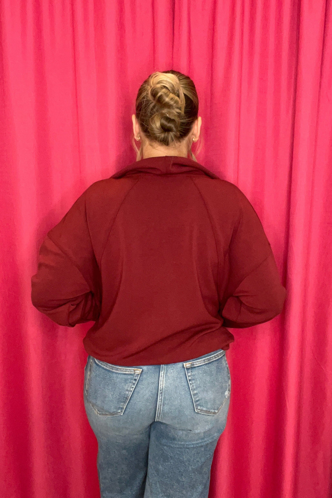 Half Zip Raglan Top JRTOP CASUAL TOP SIMPLY SOUTHERN 