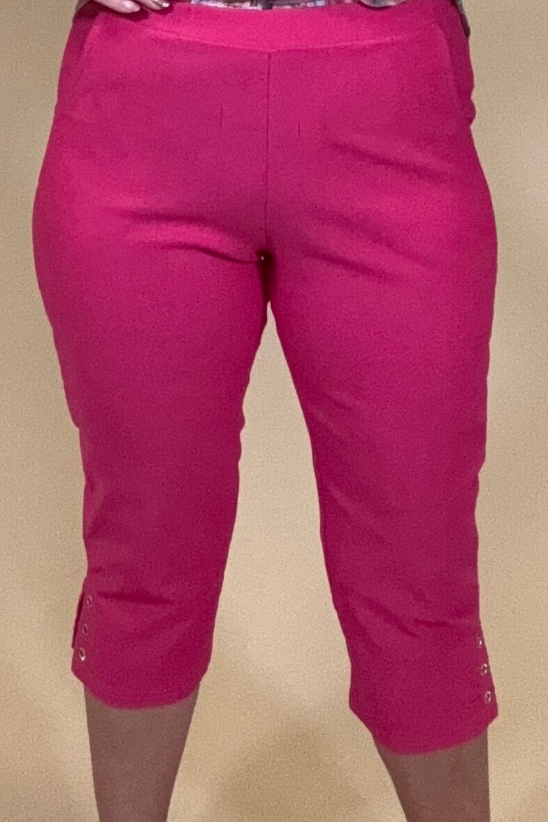 Pull On Capri w/Button Detail BOTTOMS CREATION 