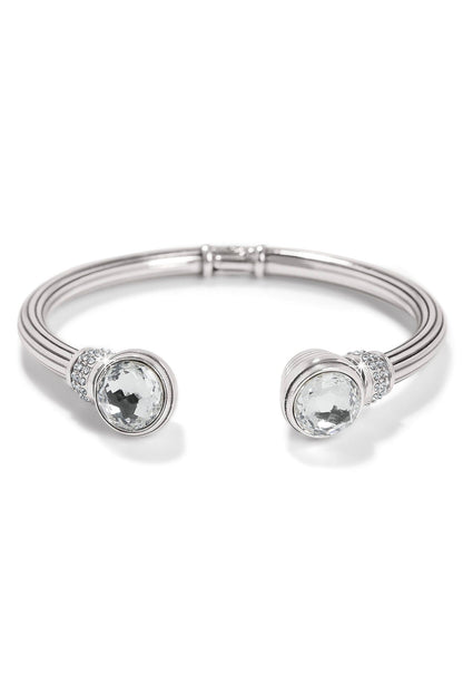 Meridian Aurora Petite Hinge Bangle - Silver BJEWELRY Brighton Collectables 