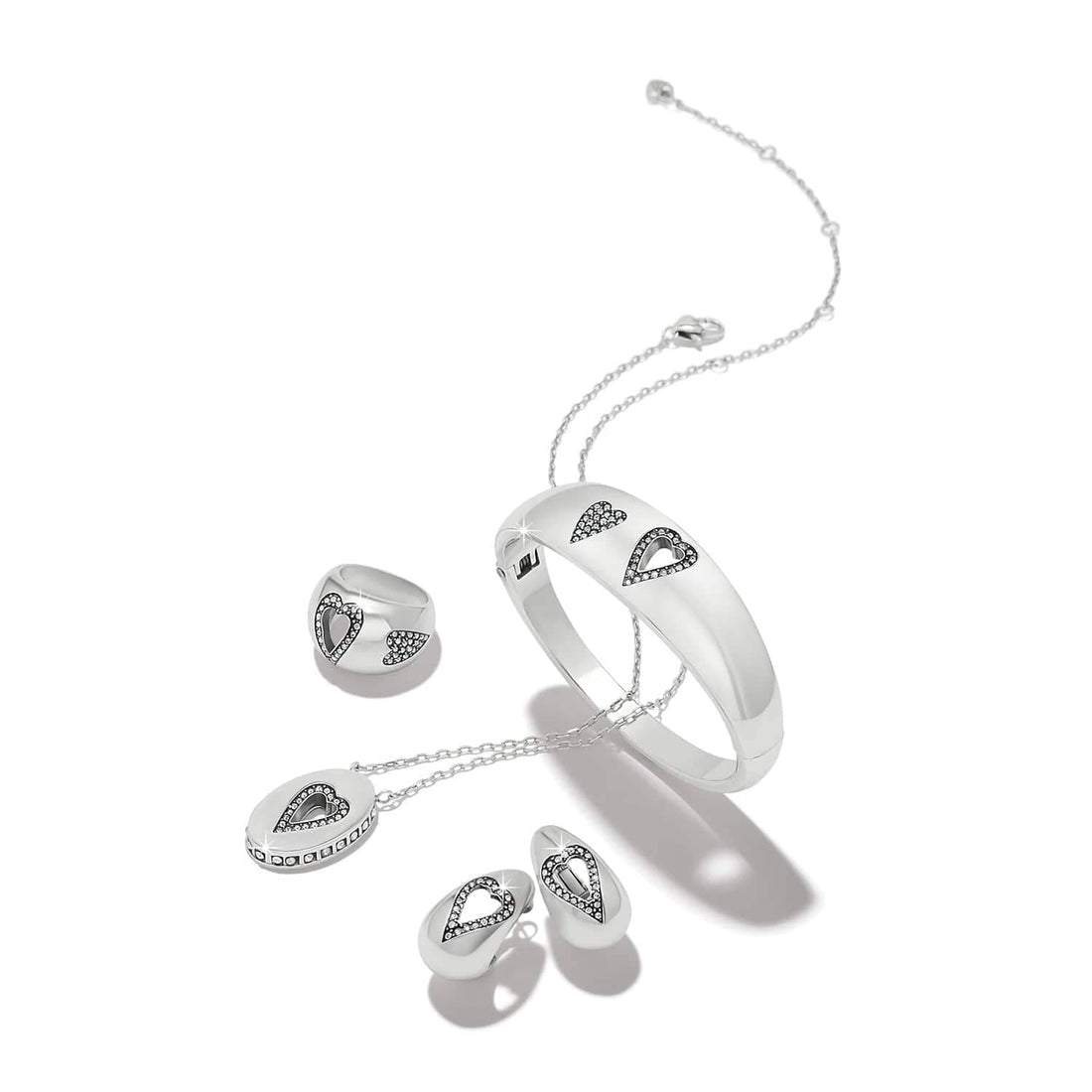 Love Messages B Simple Hoop Earrings BJEWELRY LEEGIN-BRIGHTON 