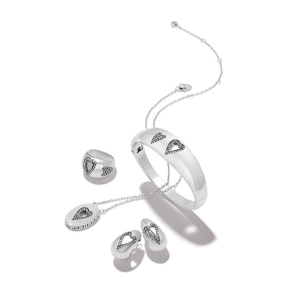 Love Messages B Simple Hoop Earrings BJEWELRY LEEGIN-BRIGHTON 
