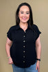 Short Sleeve Textured Button Down w/Collar MISSY TOP SPECIAL ZAC & RACHEL 