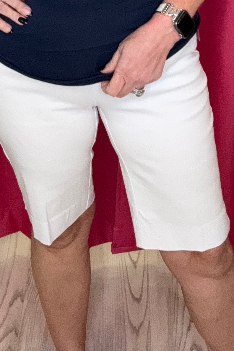 Pull On Long Short BOTTOMS ZAC &amp; RACHEL WHT 6 