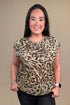 Ruched Printed Knit Top MISSY TOP SPECIAL DEMOCRACY 