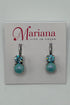 Medium Classic Two-Stone Leverback Earrings in "Bay Blue" BETTERBRANDJEWELRY Mariana 