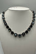 Large Rosette Necklace in "Mood Indigo" - Silver Plated BETTERBRANDJEWELRY MICHALSMARIANA 