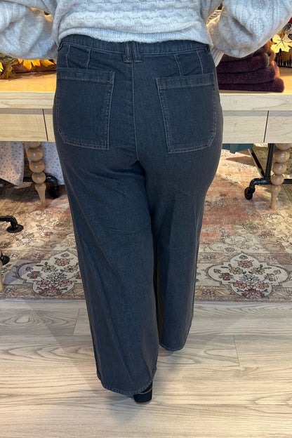 30/24&quot; Ab Solution Skyrise Wide Leg BOTTOMS DEMOCRACY 