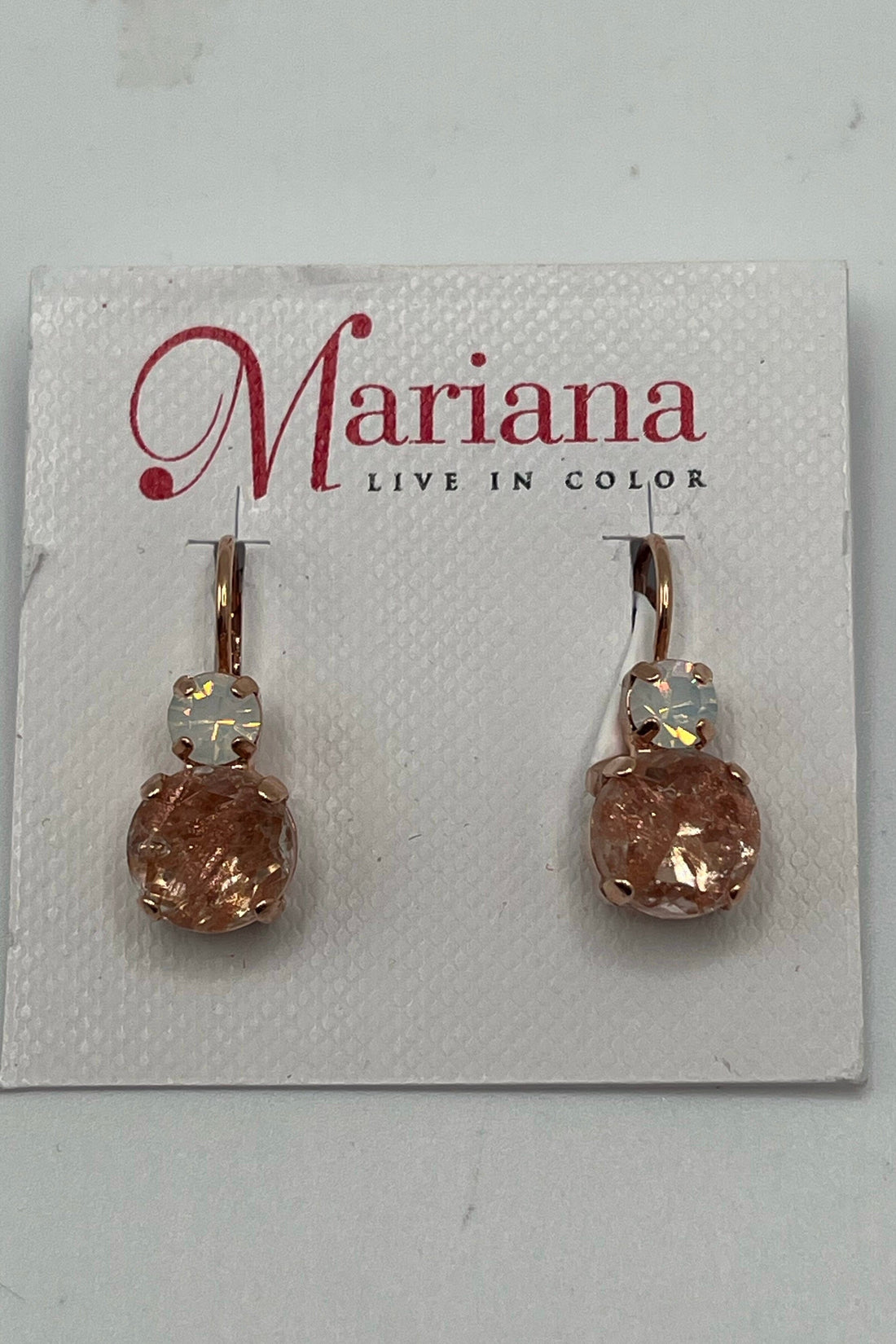 Large Double Stone Leverback Earrings &quot;Peace&quot; BETTERBRANDJEWELRY Mariana 