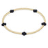 Enewton Signature Cross Gold Pattern 2mm Bead Bracelet- Onyx JEWELRY ENEWTON 