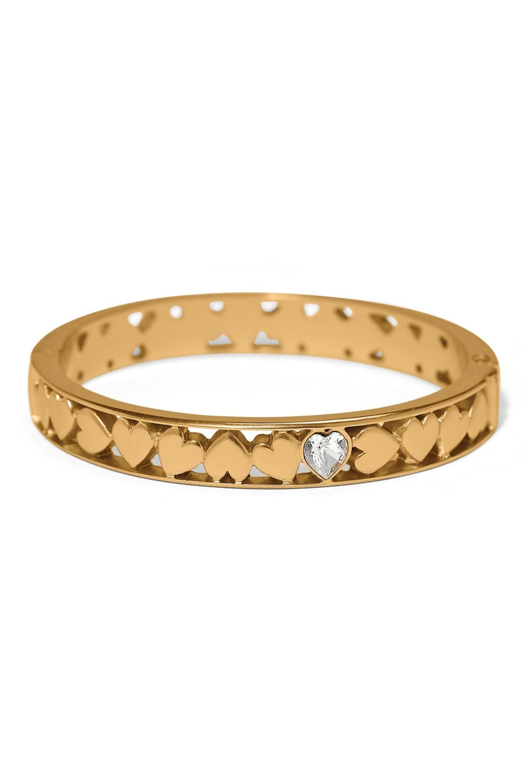 Mystery Of Love Hearts Hinged Bangle BJEWELRY Brighton Collectables 