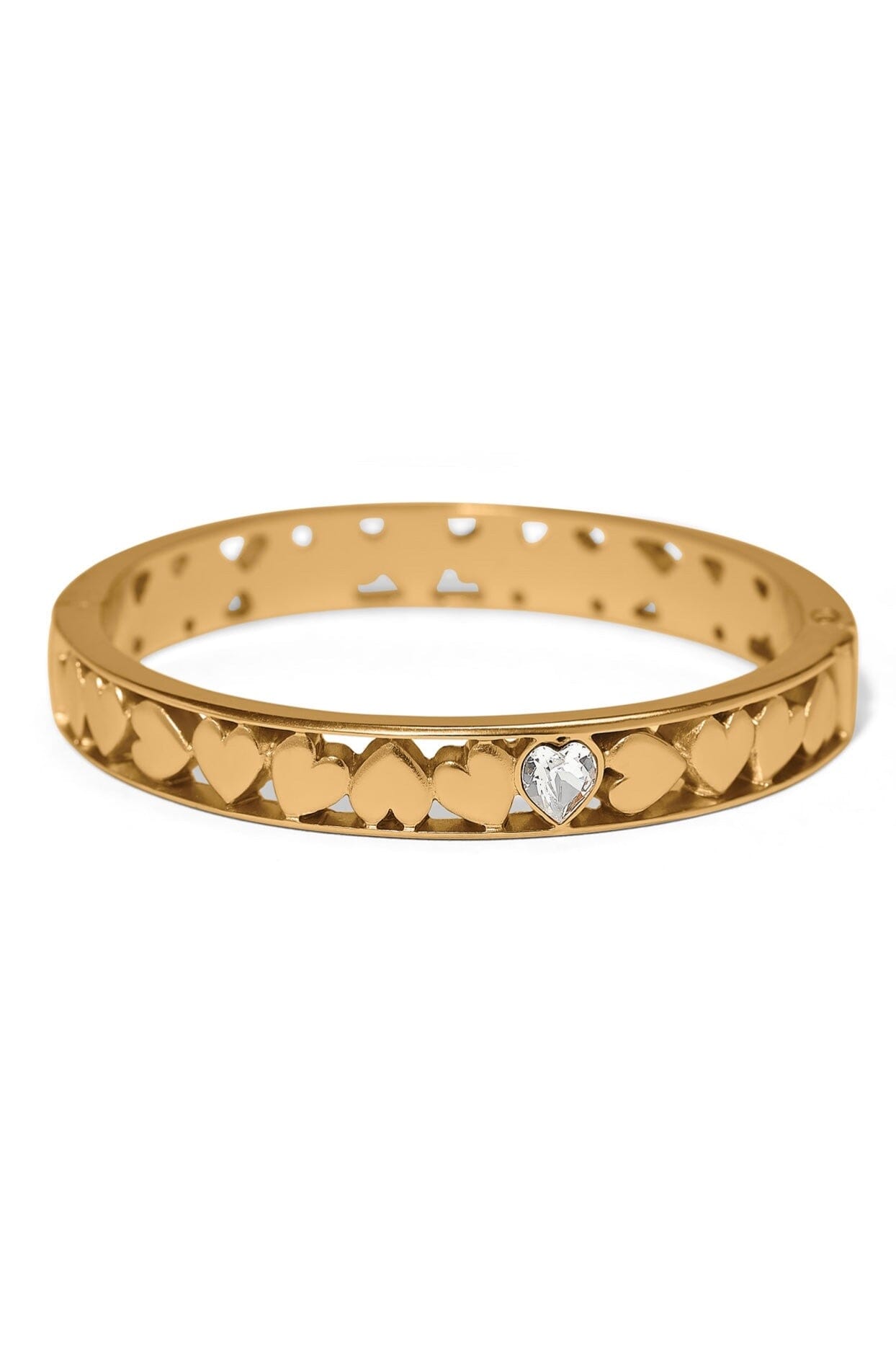 Mystery Of Love Hearts Hinged Bangle BJEWELRY Brighton Collectables 
