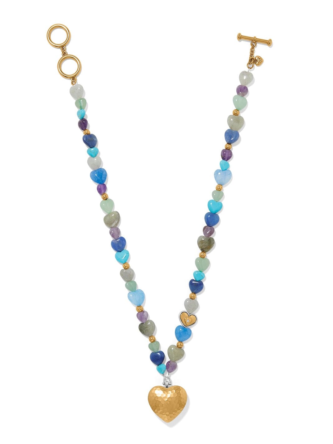 One Heart Multi Heart Bead Necklace BJEWELRY:~~Unassigned~~ Brighton Collectables 