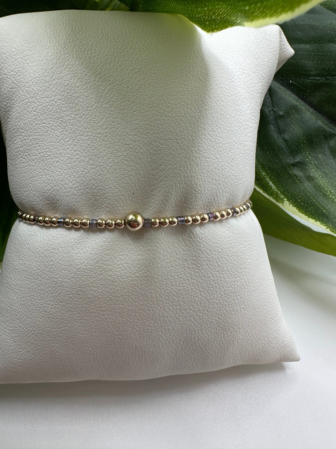 Enewton Hope Sincerity Pattern 2mm Bead Bracelet- Taupe with a Twist JEWELRY ENEWTON 
