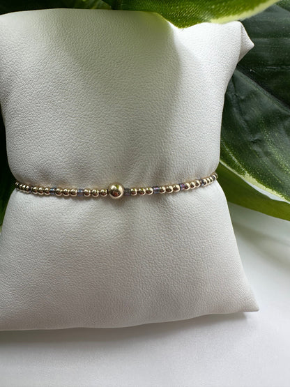 Enewton Hope Sincerity Pattern 2mm Bead Bracelet- Taupe with a Twist JEWELRY ENEWTON 