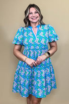 Kinsley Vintage Mini Dress DRESS MARYSQUARE 