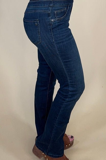 Ab Solution High Rise Itty Bitty Boot Glider JEANS DEMOCRACY 