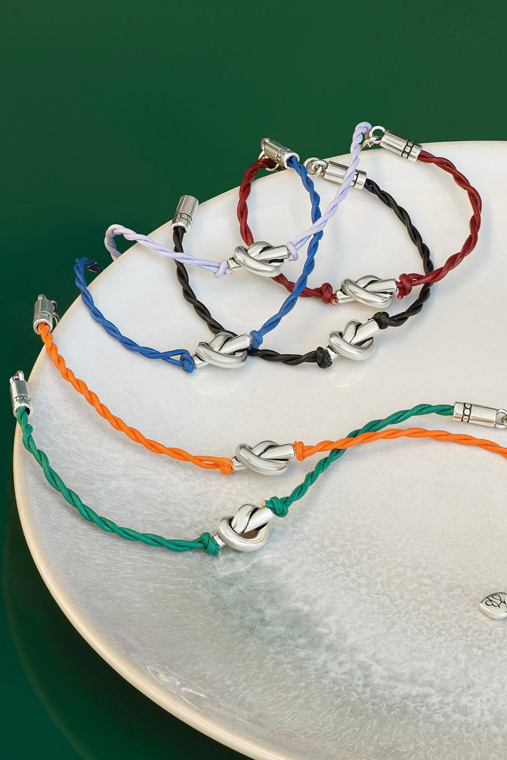 Interlok Single Knot Navy Leather Bracelet BJEWELRY Brighton Collectables 