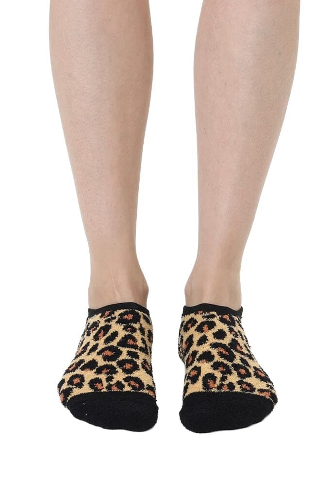 Animal Print Fuzzy Slipper Sock GIFT/OTHER:UNDER LIVINGROYAL 