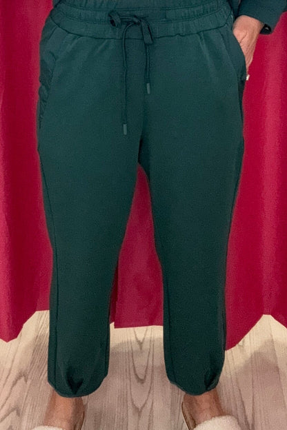 Jogger w/Hem Pleats &amp; Pockets BOTTOMS TRIBAL 