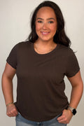 Foundation Slub Tee - Cocoa Bean MISSY BASIC KNIT:~~Unassigned~~ Z-SUPPLY 