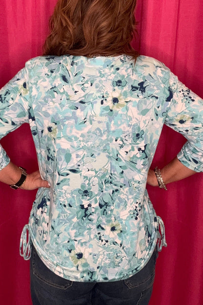 Scoop Neck 3/4 Sleeve w/Side Tie MISSY TOP SPECIAL SOUTHERN LADY 