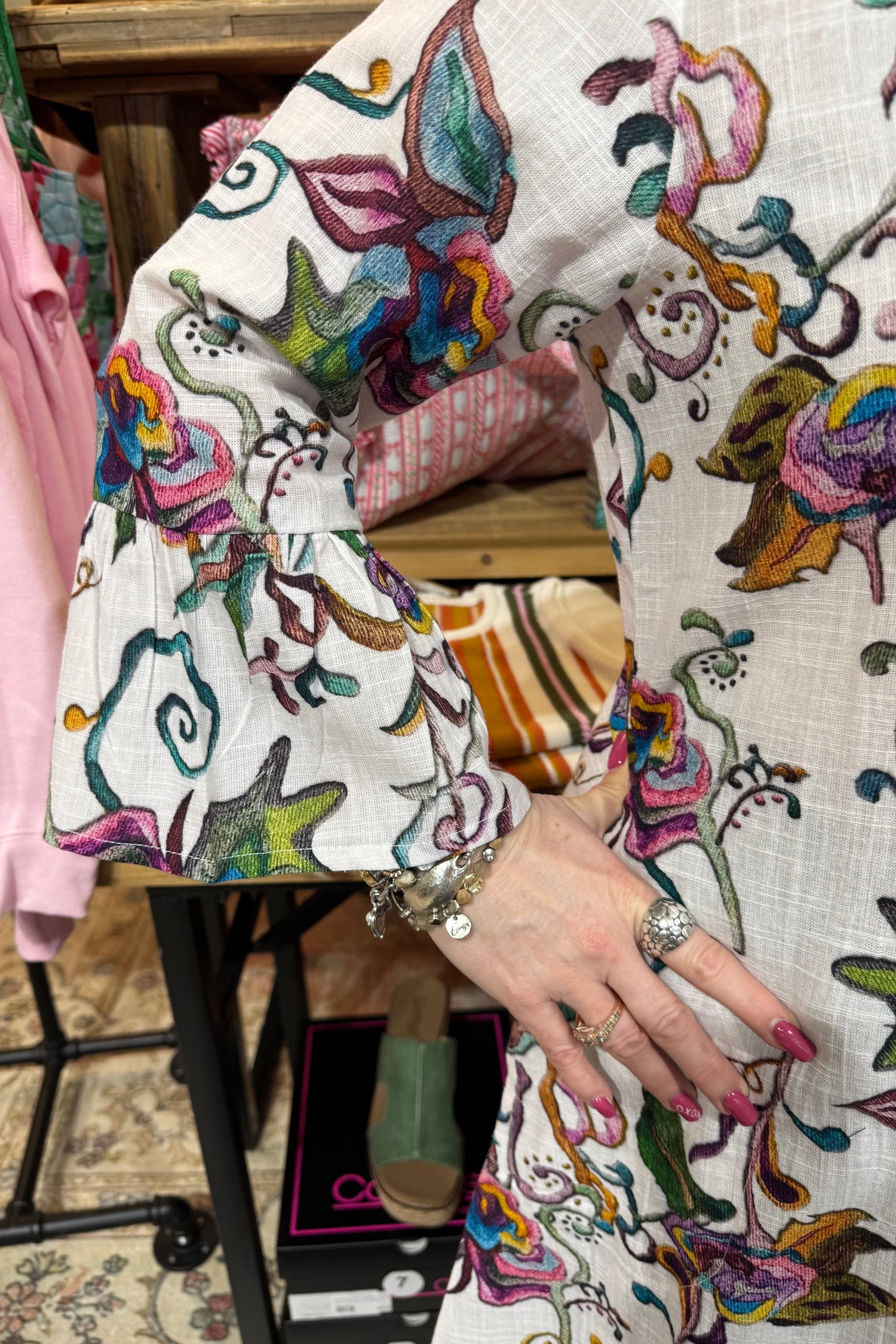 Short Sleeve Button Down Printed Dress w/Collar DRESS PARSLEY &amp; SAGE 