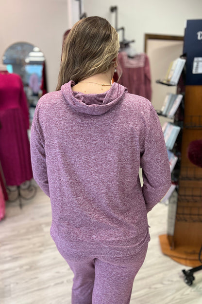 Long Sleeve Cowl Neck Pullover w/Pocket MISSY TOP SPECIAL SOUTHERN LADY 