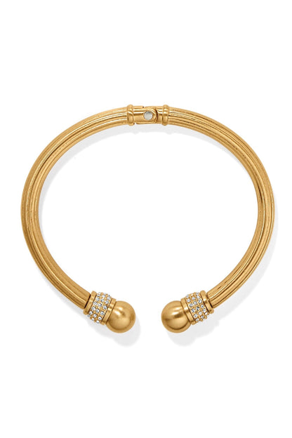 Meridian Open Gold Hinged Bangle BJEWELRY Brighton Collectables 