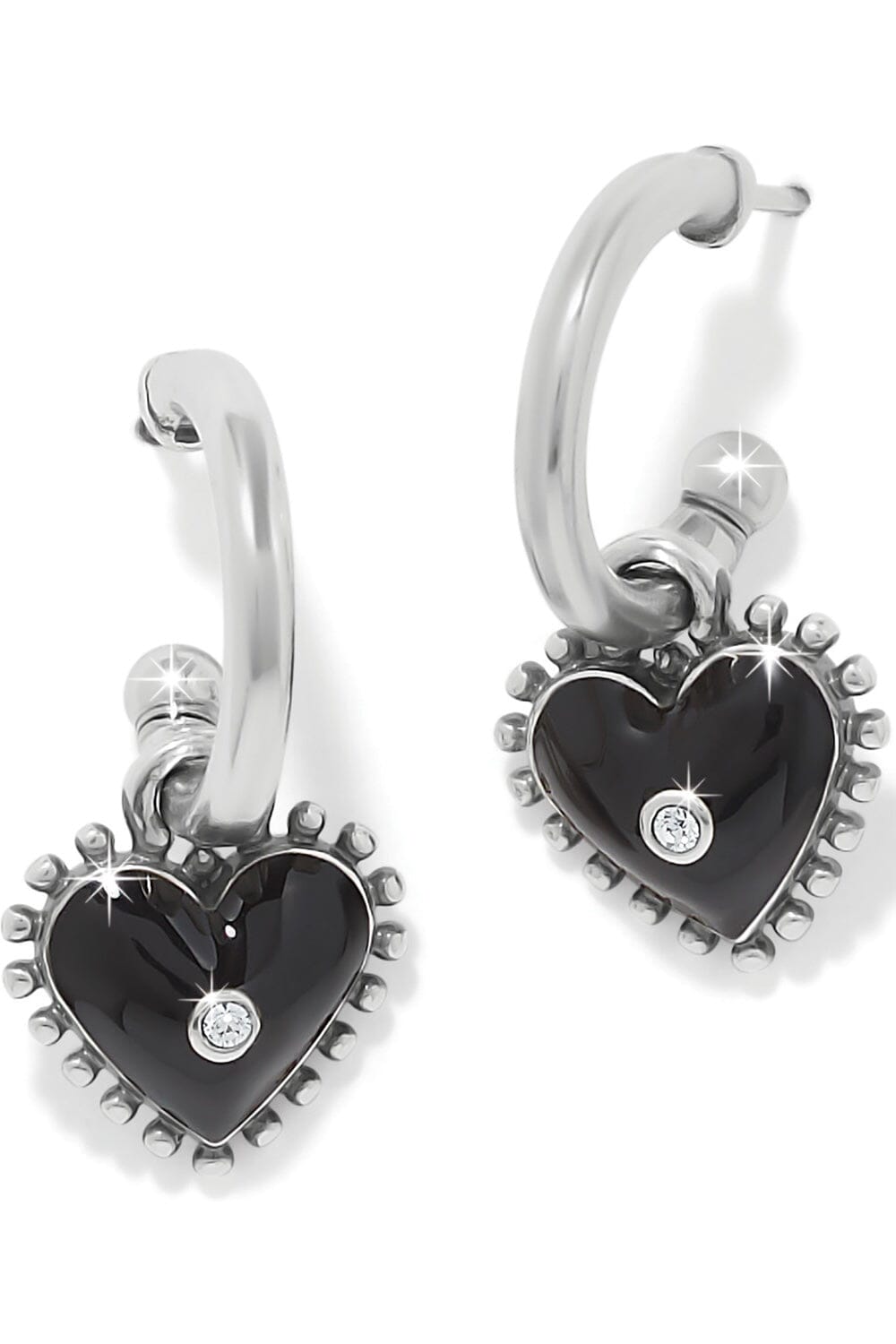 Pretty Tough Amour Heart Post Drop Earrings BJEWELRY Brighton Collectables 