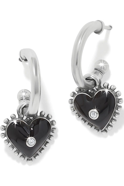Pretty Tough Amour Heart Post Drop Earrings BJEWELRY Brighton Collectables 