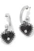 Pretty Tough Amour Heart Post Drop Earrings BJEWELRY Brighton Collectables 