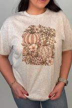Pumpkins & Bows Tee MISSY BASIC KNIT:~~Unassigned~~ 1/2PENNYBOU 