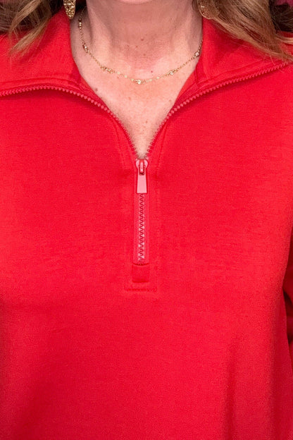 Half Zip Popover Long Sleeve Top MISSY TOP SPECIAL LIVERPOOL 