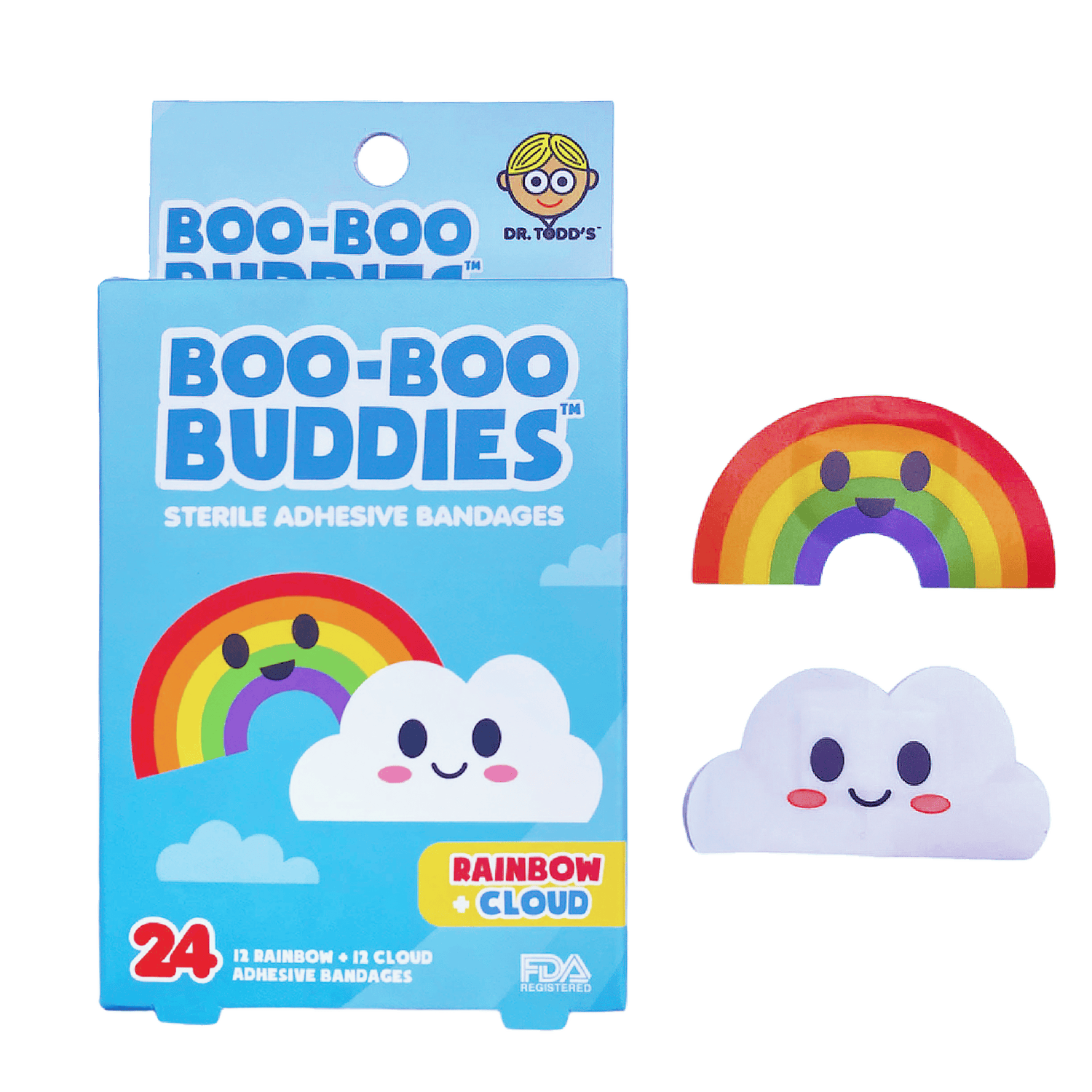 Boo Boo Buddies GIFT/OTHER BOOBOOBUDDIES RAINBOW/CLOUD 