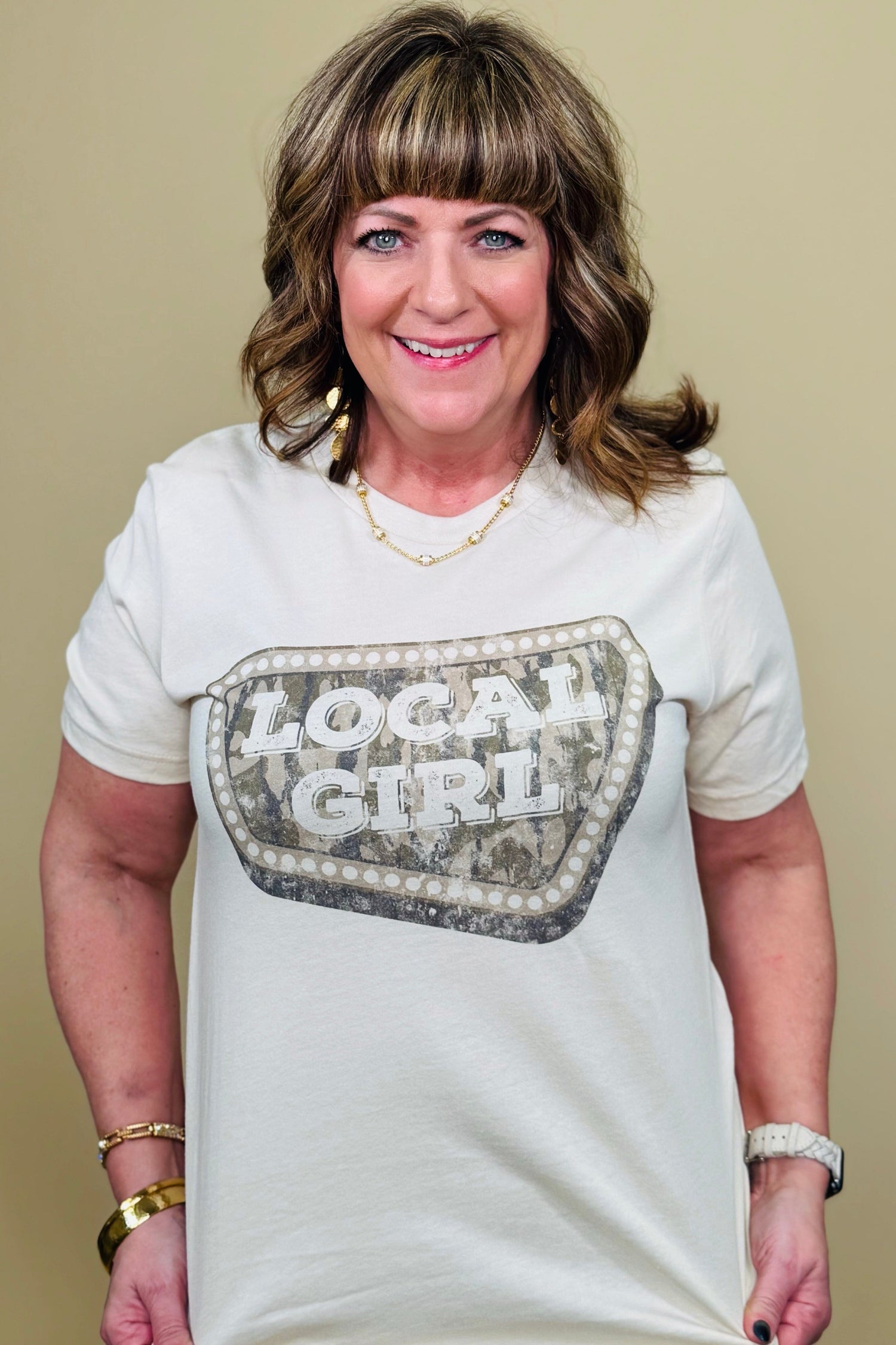 Local Girl T-Shirt MISSY BASIC KNIT REBELROSE/ATTITUDETEES 