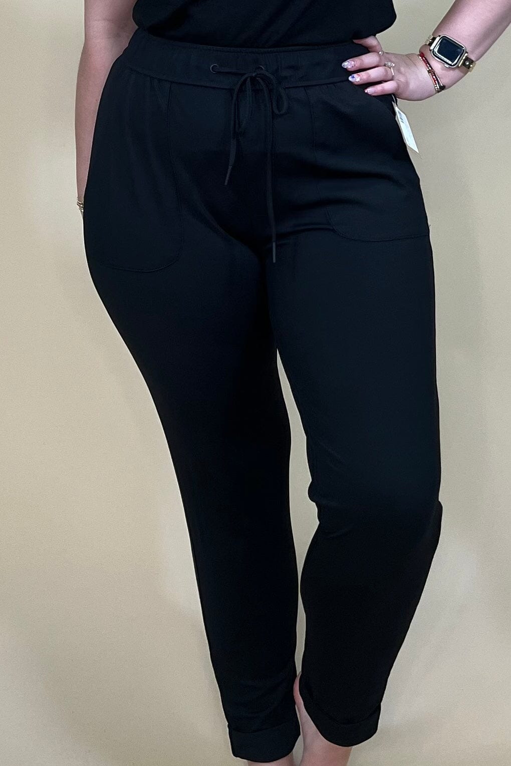 Pull On Straight Leg Jogger w/Pockets BOTTOMS ZAC &amp; RACHEL 