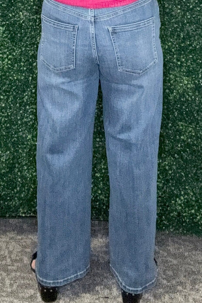 Kennedy Straight Jeans w/Rhinestones BOTTOMS LIVERPOOL 