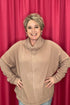 Long Sleeve Turtle Neck Sweater JRTOP CASUAL TOP VERYJ MOCHA S 