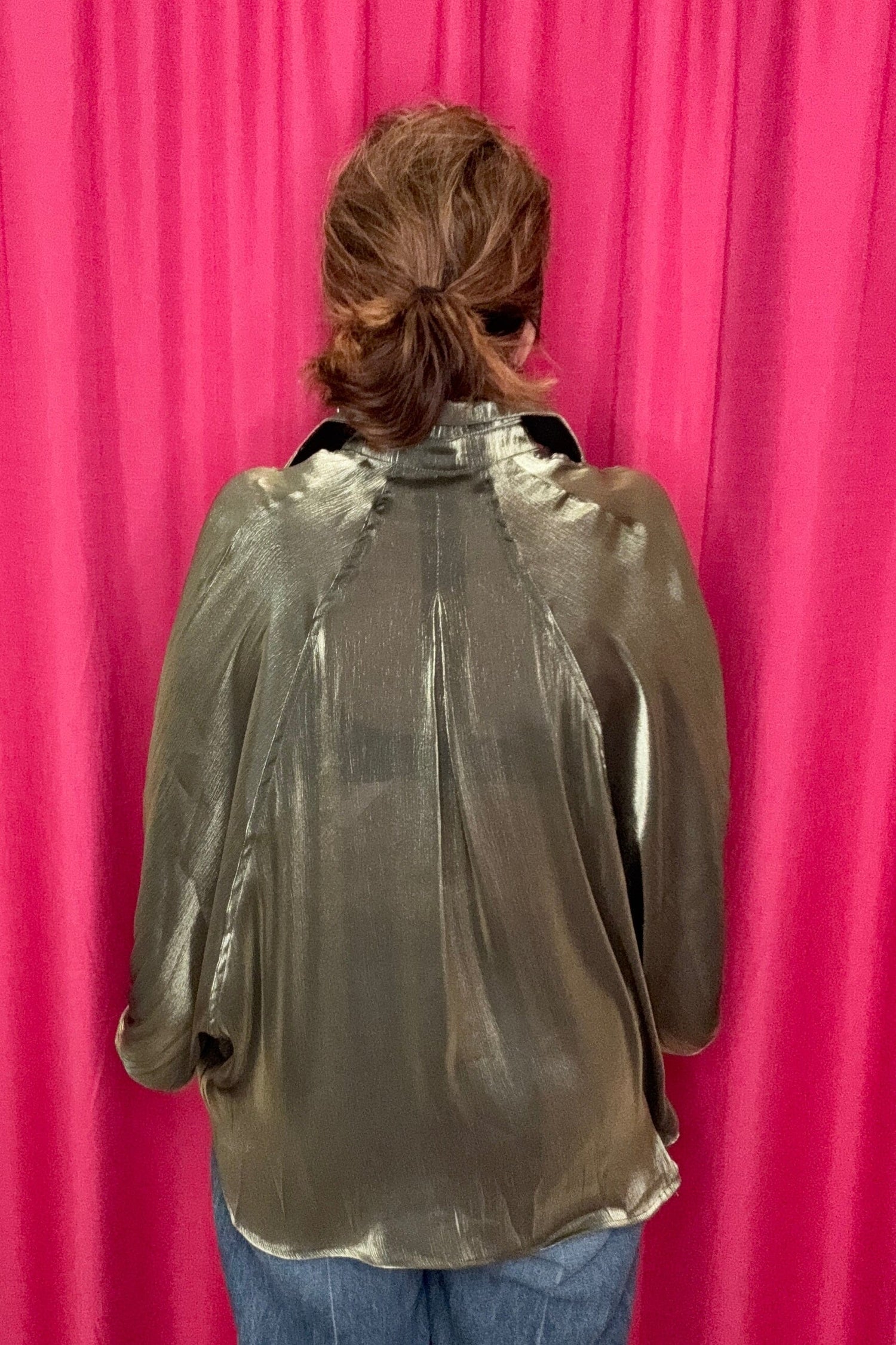 Button Front Shirt JR TOP DRESSY GLAM 