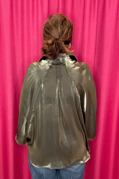 Button Front Shirt JR TOP DRESSY GLAM 