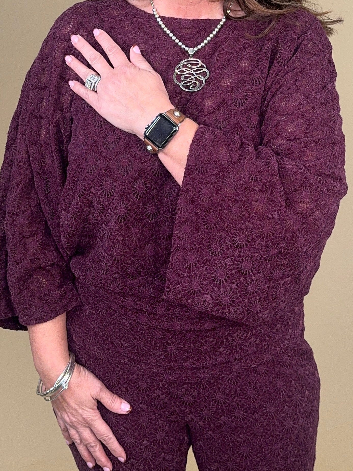 Boho Long Sleeve Lace Top JR TOP DRESSY:~~Unassigned~~ EASEL 