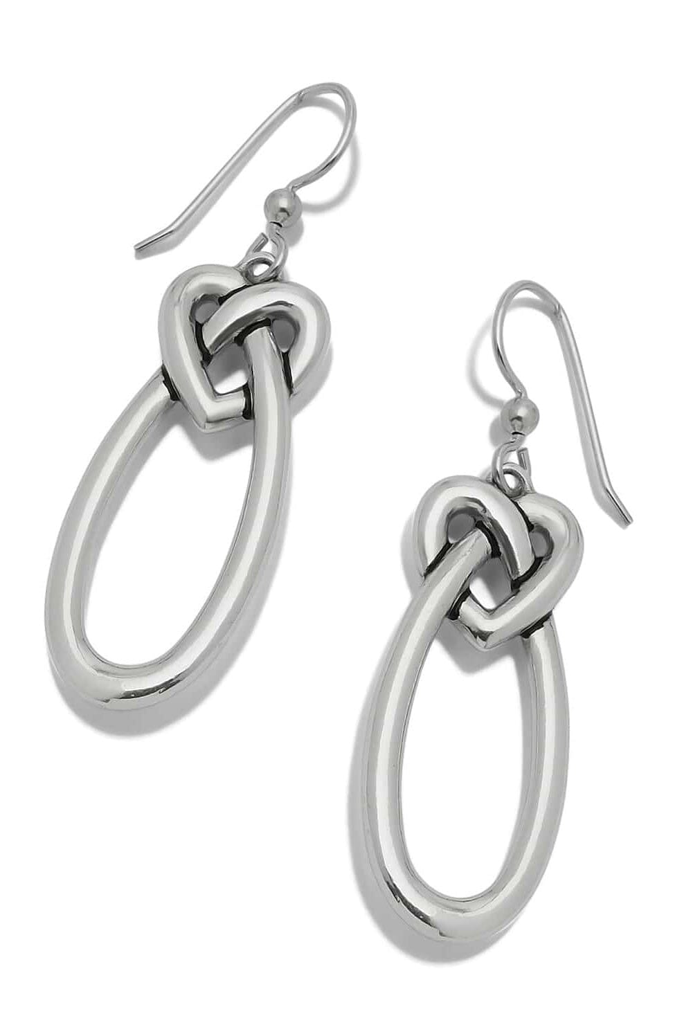 Interlok Linked Hearts French Wire Earrings BJEWELRY:~~Unassigned~~ Brighton Collectables 