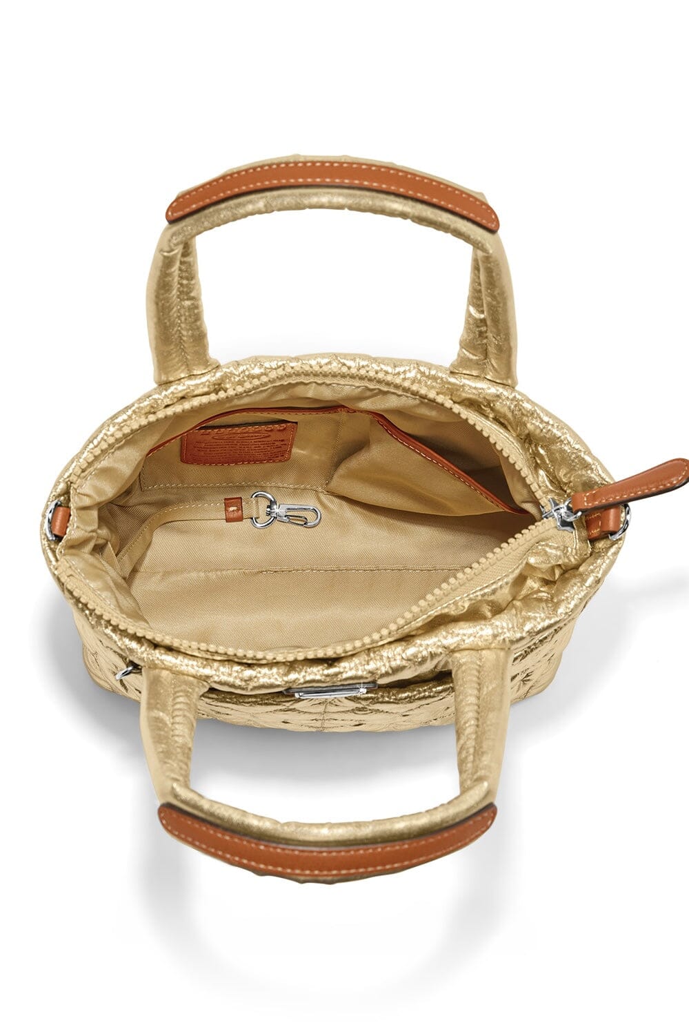 Gold Metallic Kamille Handbag BHANDBAGS Brighton Collectables 