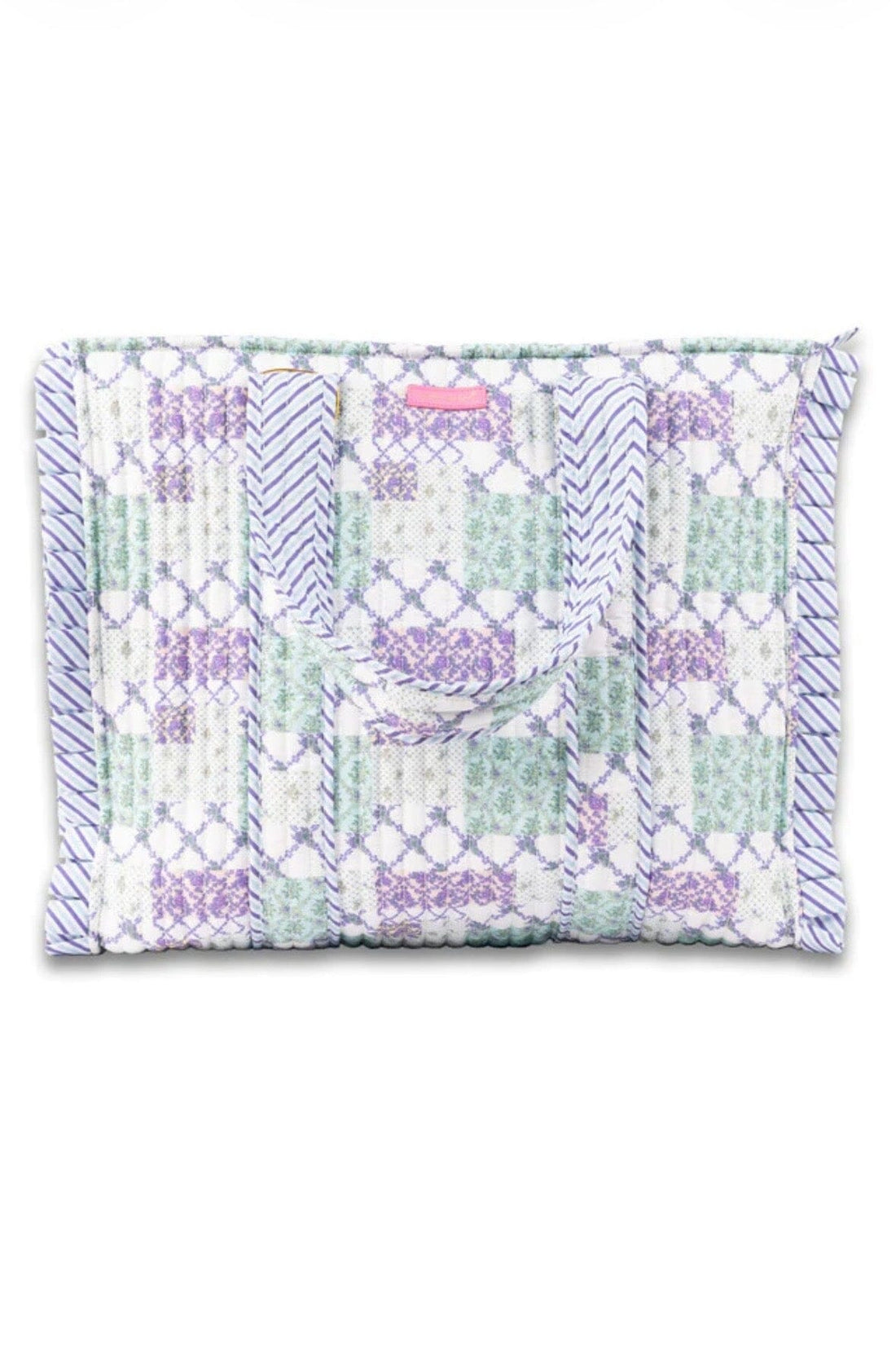 Lavender &amp; Teal Floral Quilted Bag HANDBAGS SIMPLY SOUTHERN 