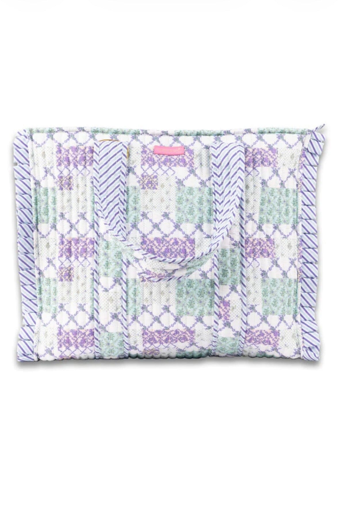 Lavender &amp; Teal Floral Quilted Bag HANDBAGS SIMPLY SOUTHERN 