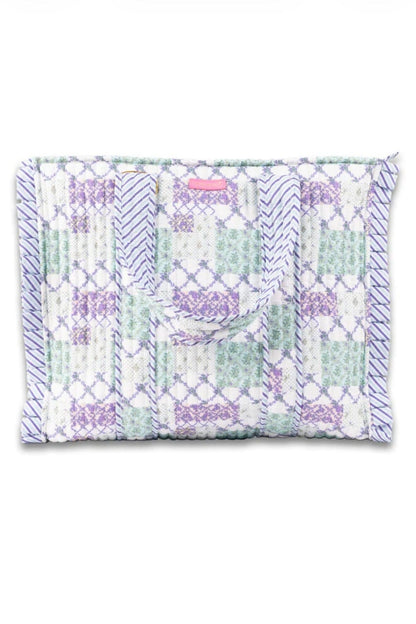 Lavender &amp; Teal Floral Quilted Bag HANDBAGS SIMPLY SOUTHERN 