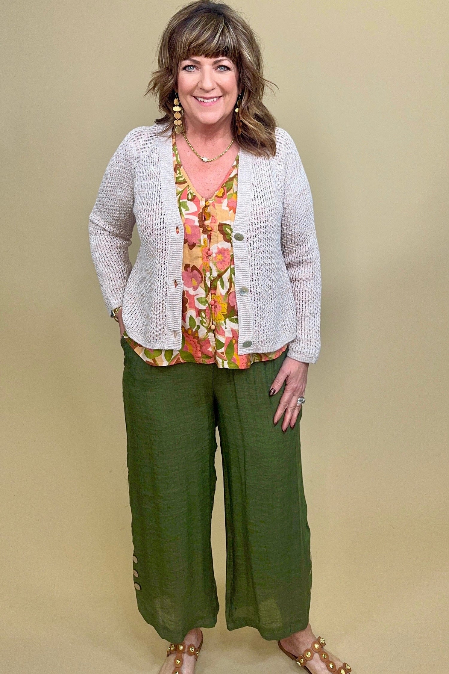 Coast Oatmeal Crochet Cardigan OUTFIT COMPLETER HABITAT 