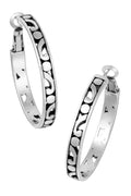 Medium Silver Contempo Hoop Earrings BJEWELRY Brighton Collectables 