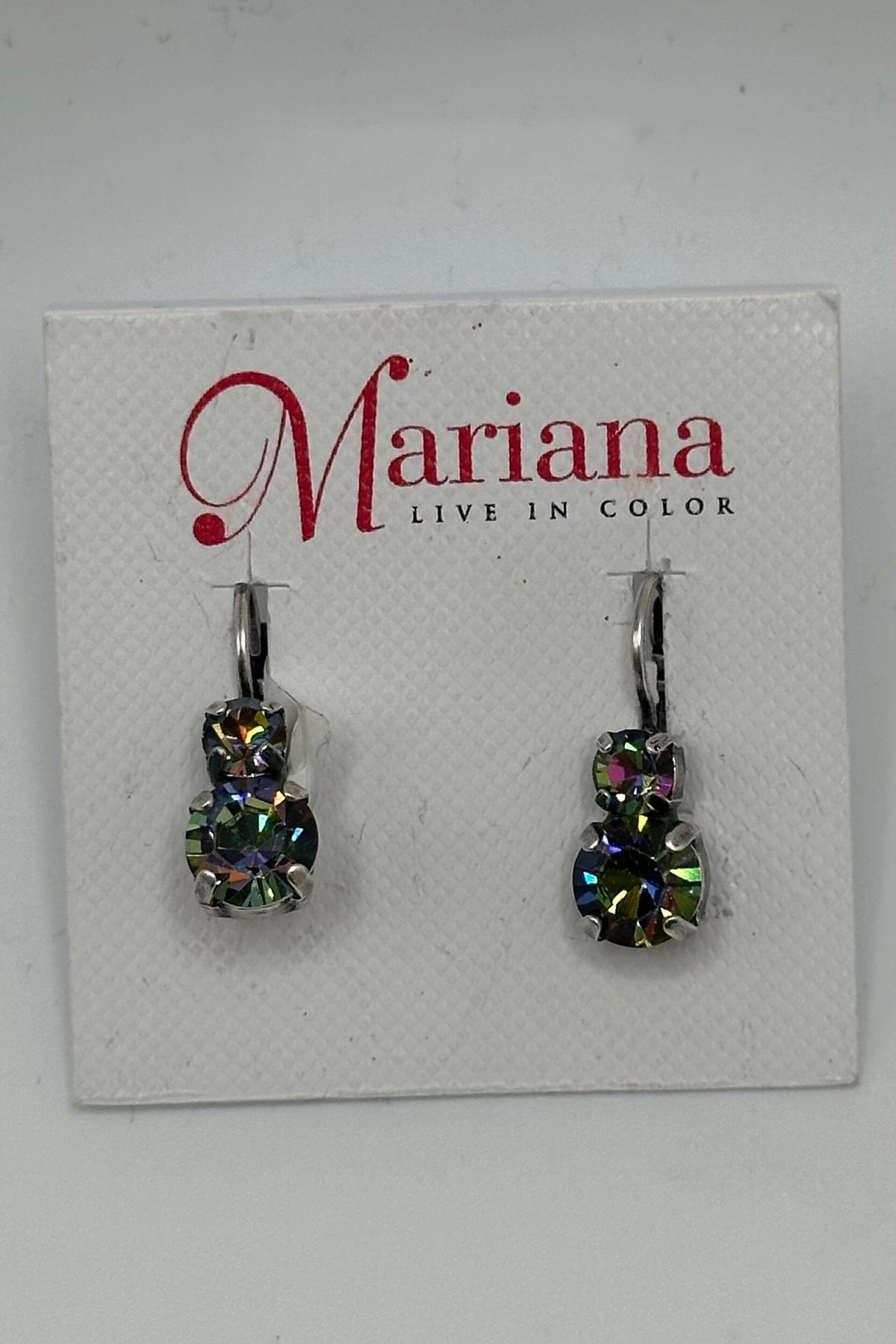 Medium Double Stone Leverback Earrings in "Vitral Medium" BETTERBRANDJEWELRY:~~Unassigned~~ MICHALSMARIANA 